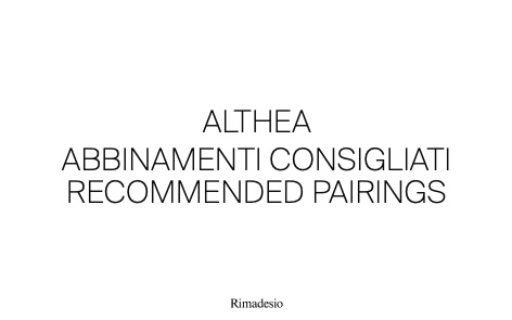 Rimadesio - Katalog Althea abbinamenti consigliati