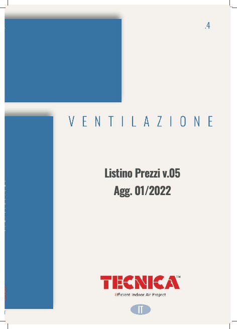 Tecnica - 价目表 v.05 Agg. 01/2022