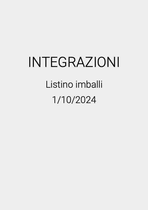 Florim Creative - Listino prezzi INTEGRAZIONI