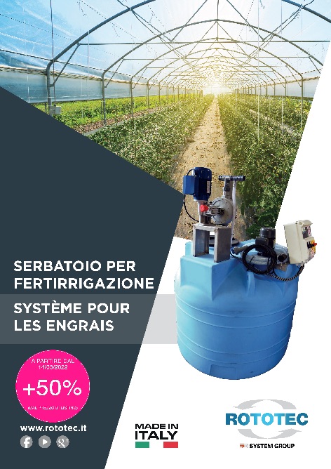 Rototec - Listino prezzi Serbatoio Fertirrigazione
