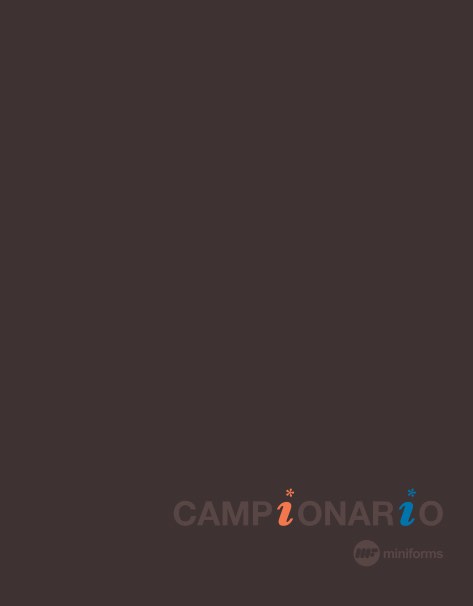 Miniforms - 目录 Campionario