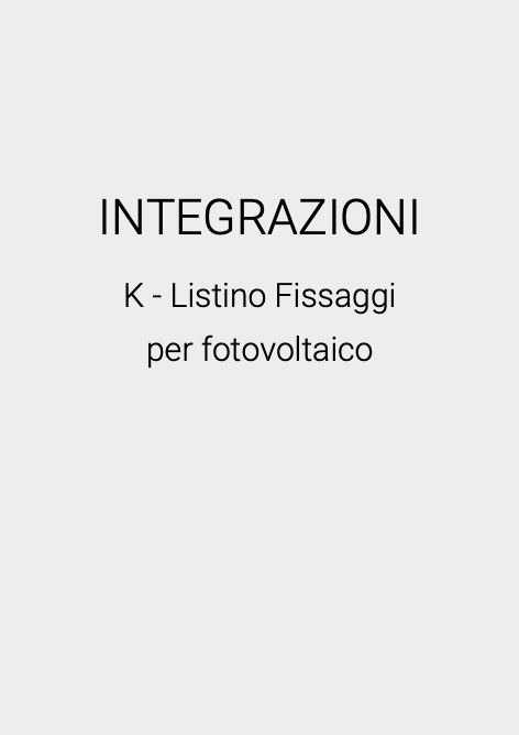 Corh - Listino prezzi INTEGRAZIONI