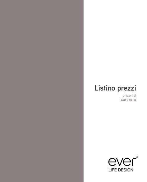 Ever - Price list 2018 / ED. 02