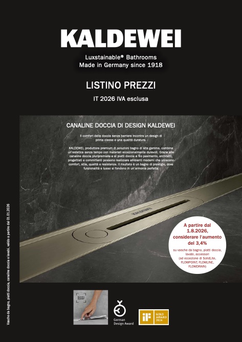 Kaldewei - Listino prezzi 2026