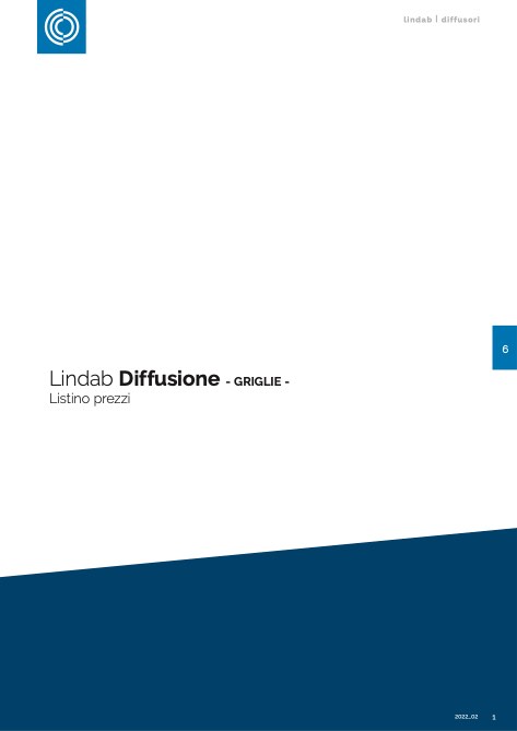 Lindab - Прайс-лист 6 - Diffusione griglie