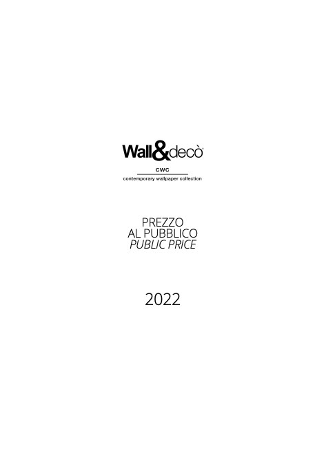 Wall&Decò - Price list 2022