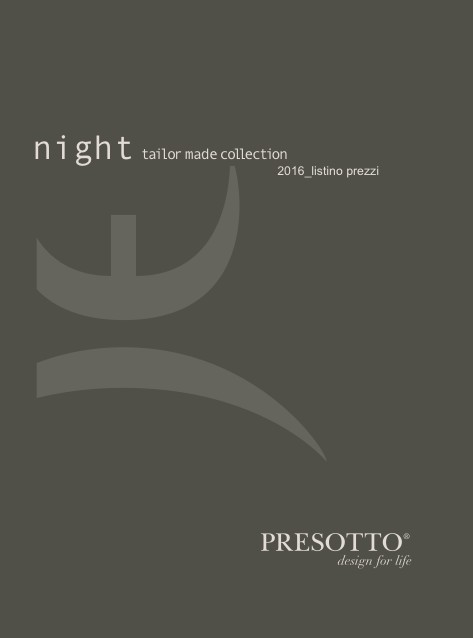 Presotto - Liste de prix Night