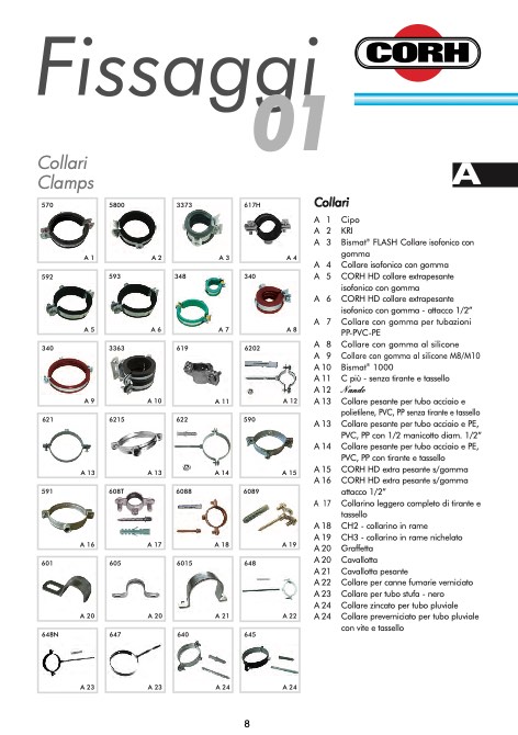 Corh - Catalogue Collari per tubi