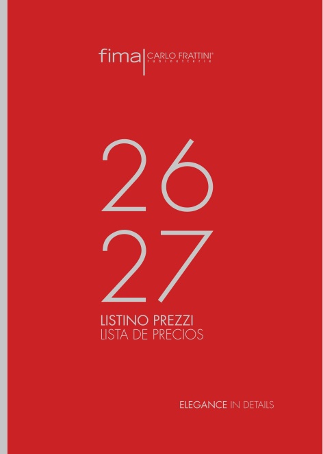 Fima Carlo Frattini - Listino prezzi 2026 - 2027