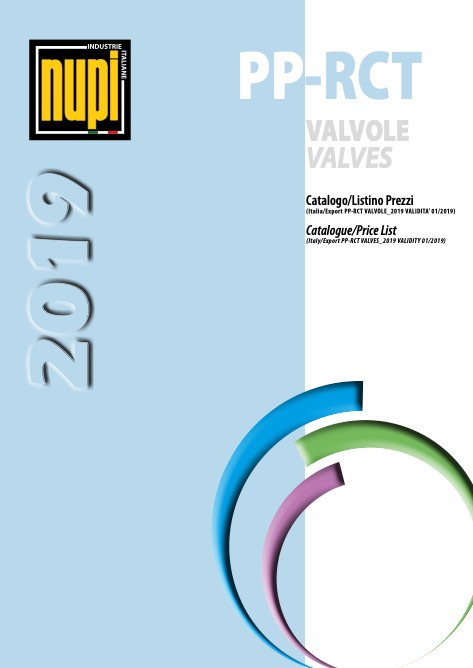 Nupi Industrie Italiane - Liste de prix PP RCT VALVOLE 2019