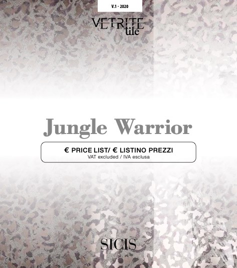 Sicis - Price list Jungle Warrior - Volume 1