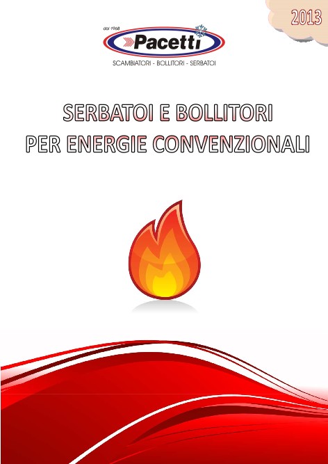 Pacetti - Catalogue Serbatoi e bollitori per energie convenzionali
