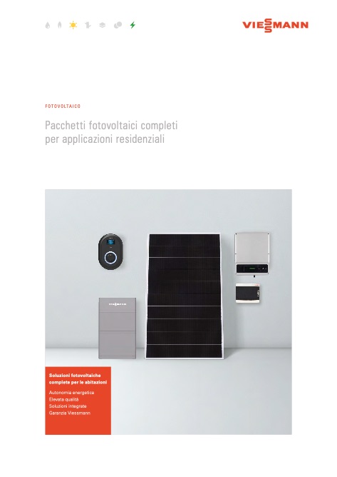 Viessmann - 目录 Pacchetti fotovoltaici completi per applicazioni residenziali