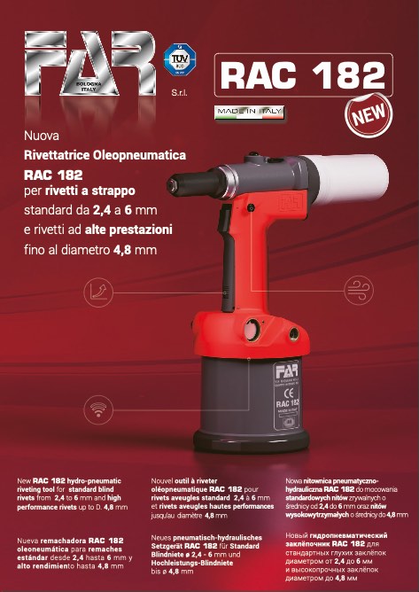 Far Rivettatrici - Catálogo RAC 182