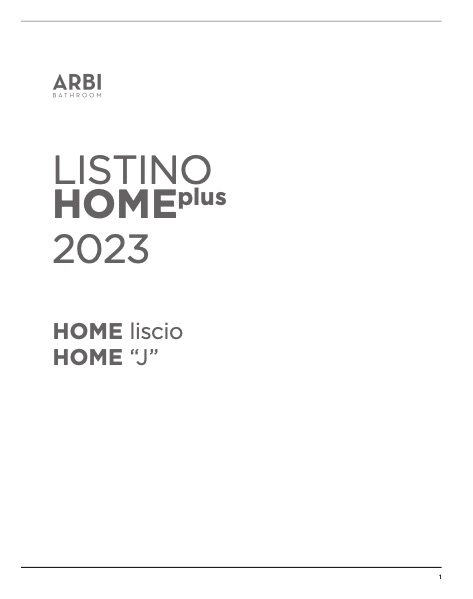 Arbi Arredobagno - 目录 Home plus