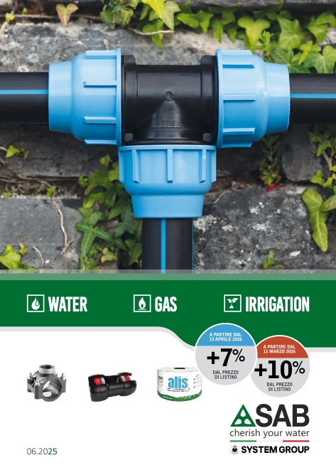 Sab - Liste de prix Water Gas Irrigation