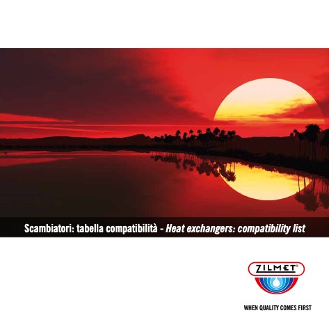 Zilmet - Catálogo Scambiatori tabella compatibilità