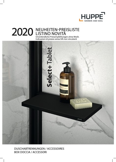 Huppe - 价目表 Novità 2020