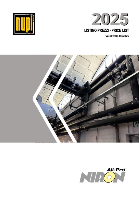 Nupi Industrie Italiane - Listino prezzi ALL PRO 2025