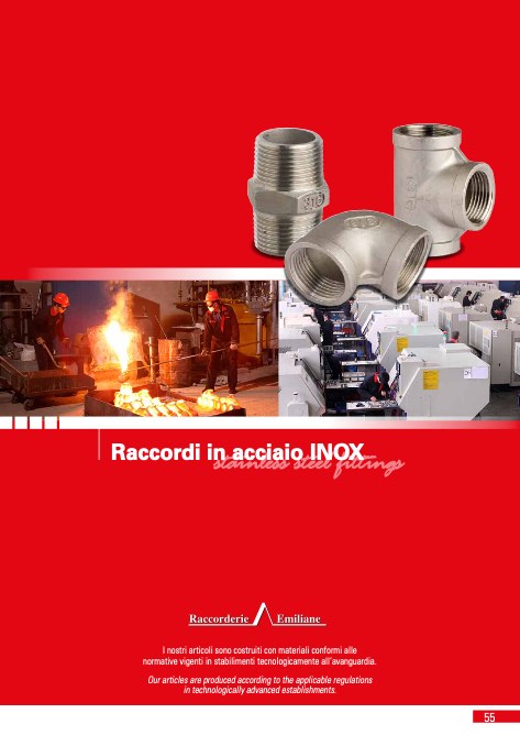 Raccorderie Emiliane - Listino prezzi Raccordi Inox