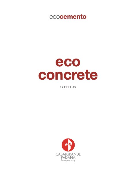 Casalgrande Padana - Catálogo eco concrete