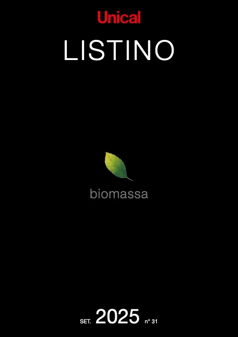 Unical - Listino prezzi BIOMASSA