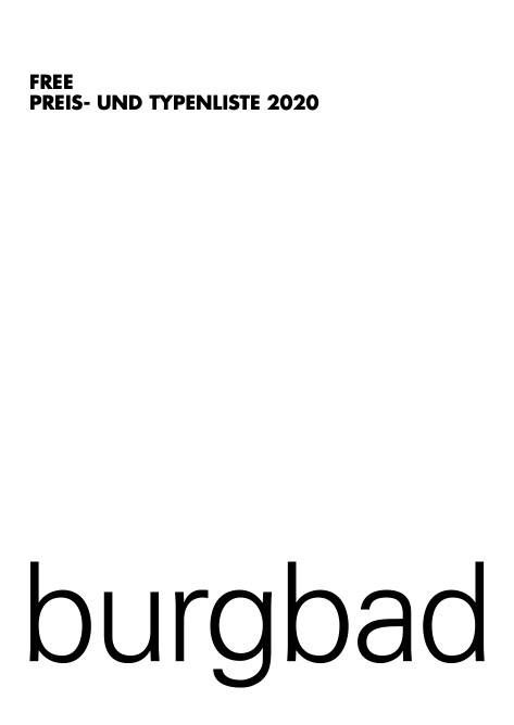 Burgbad - Lista de precios Free - de