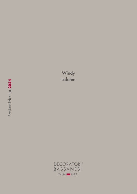 Decoratori Bassanesi - Прайс-лист Windy Lofoten | Preview 2024