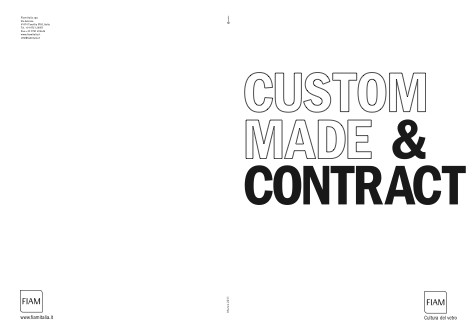 Fiam - Catalogue Custom made & contract