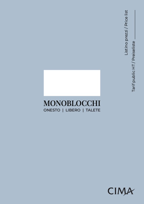 Tda - Listino prezzi Monoblocchi