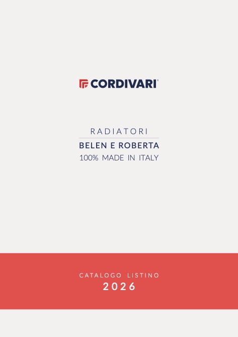 Cordivari - Preisliste BELEN - ROBERTA E ROBERTA ELETTRICO