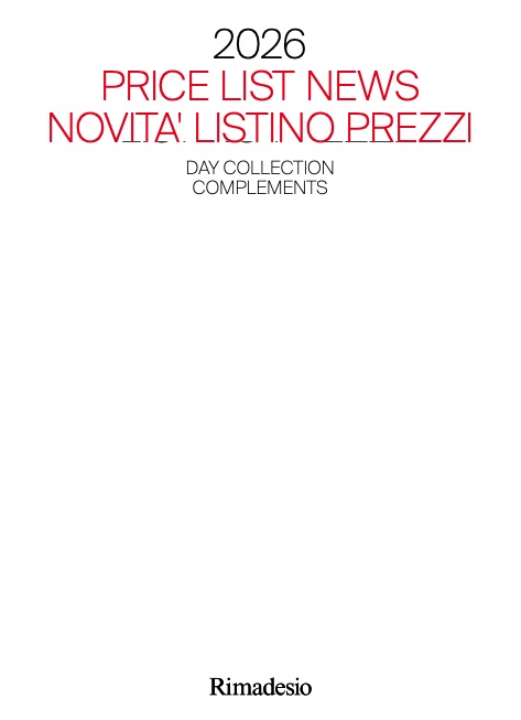 Rimadesio - Listino prezzi Day collection, Complements _ Riepilogo novità