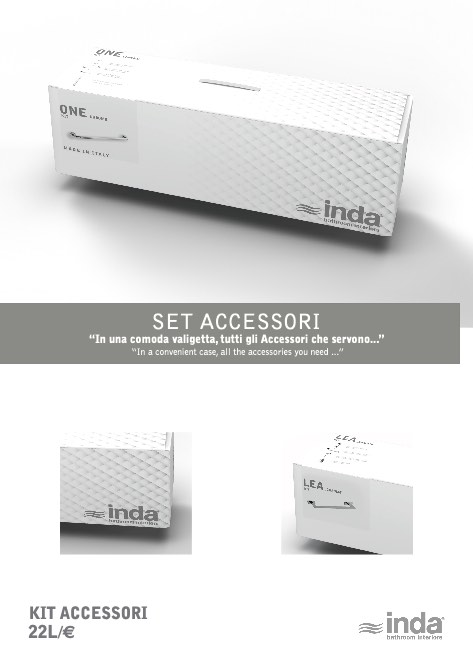 Inda - Price list Kit Accessori 22L