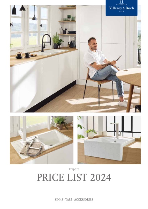 Villeroy&Boch - Listino prezzi SINKS - TAPS - ACCESSORIES