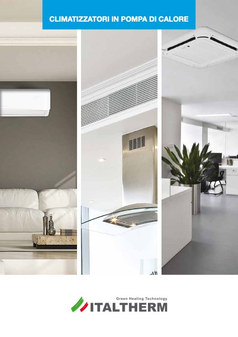 Italtherm - Catálogo CLIMATIZZATORI IN POMPA DI CALORE