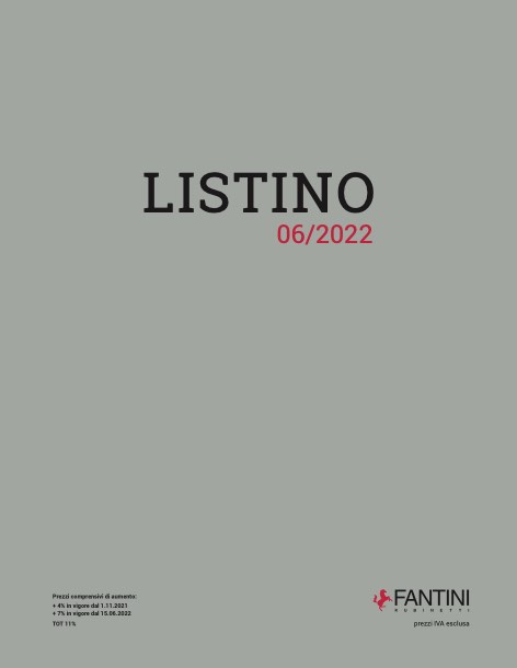 Fantini - Price list 2022