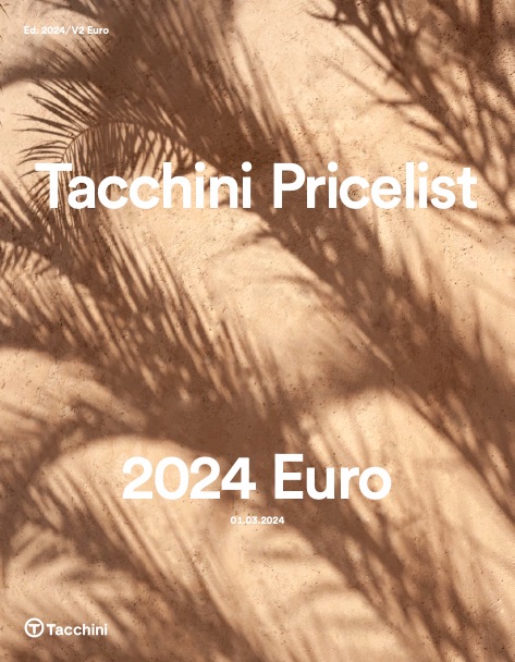 Tacchini - Прайс-лист 2024 V2