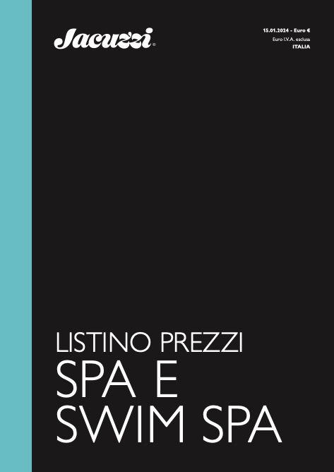 Jacuzzi - Price list Spa e Swim Spa