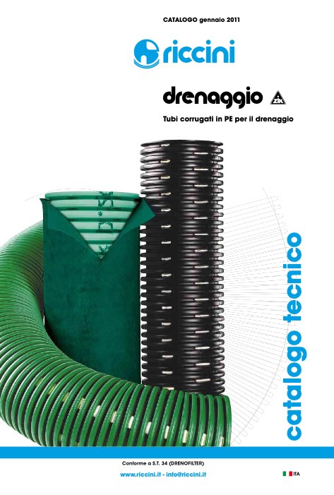 Riccini - Catalogue Drenaggio (Rev07 2018)