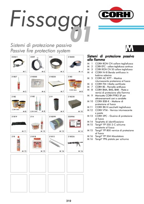Corh - Katalog Protezione passiva al fuoco