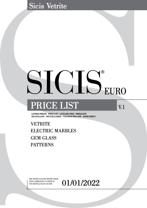Sicis - Price list Vetrite