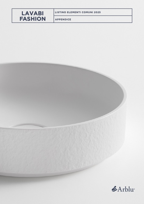 Arblu - Liste de prix Lavabi Fashion - Appendice