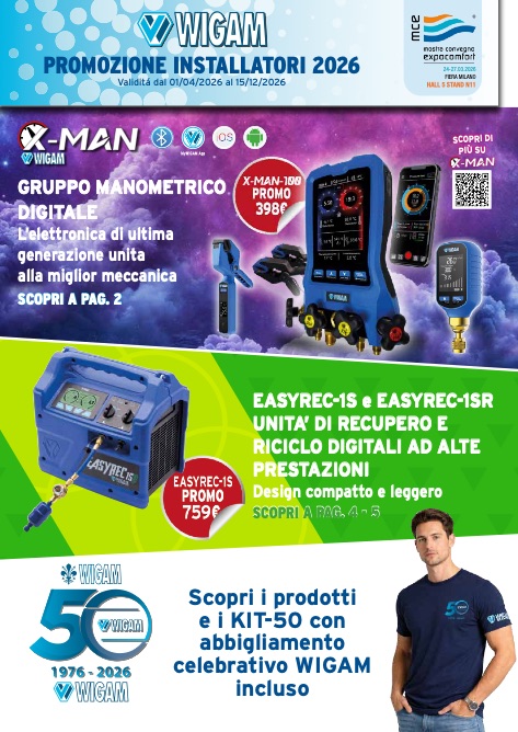 Wigam - Listino prezzi Promozione installatori 2026