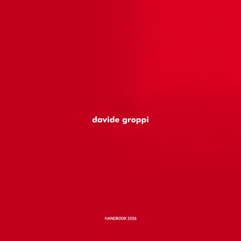 Davide Groppi - Catalogo Handbook 2026