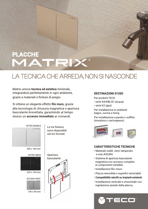 Teco - Listino prezzi Placche Matrix