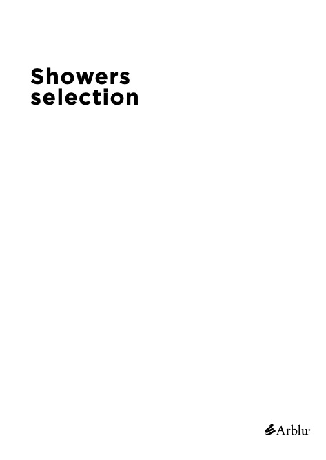 Arblu - Catalogo Shower selection