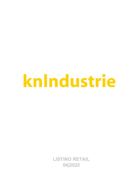 KnIndustrie - Lista de precios 04/2022
