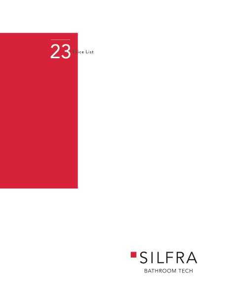 Silfra - Liste de prix 2023