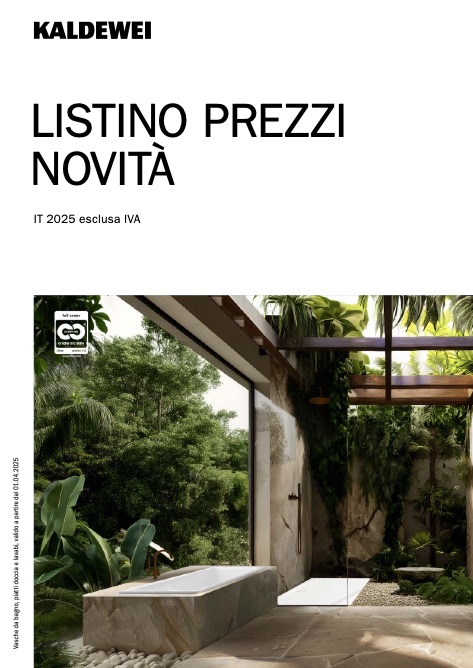 Kaldewei - Listino prezzi Novità 2025