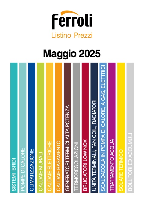 Ferroli - Listino prezzi Maggio 2025